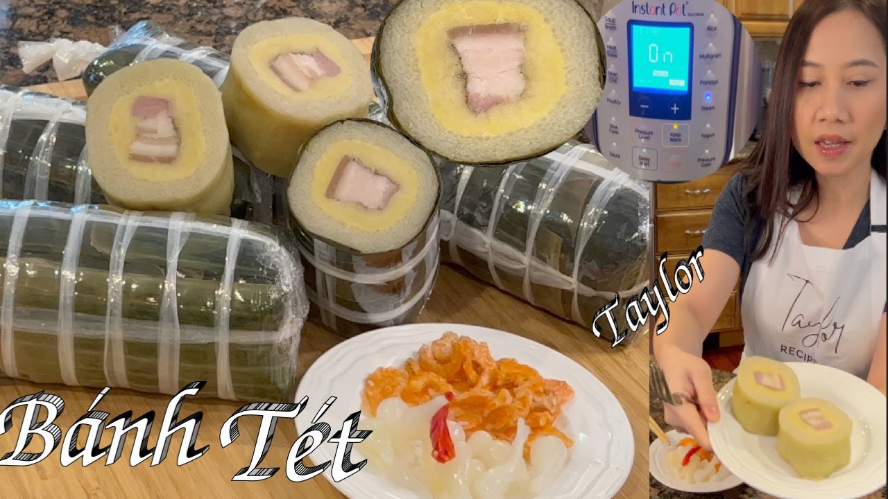 Cách Nấu Bánh Tét Nhanh Lẹ Bằng Nồi Áp Suất Instant Pot Ngon Mềm Dẻo - Sticky Rice W/pork& Mung Bean