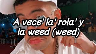 Bad Bunny - LA DIFICIL (Letra\/Lyrics)