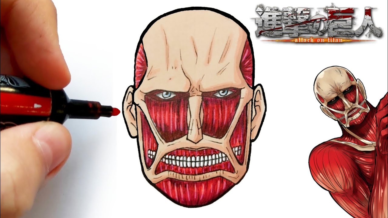Comment dessiner le Titan Colossal ! (Shingeki No Kyojin) - YouTube