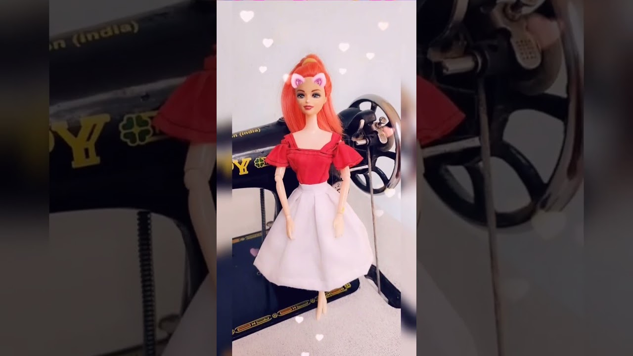 Beautiful Barbie doll looking for party wear dress 👗 