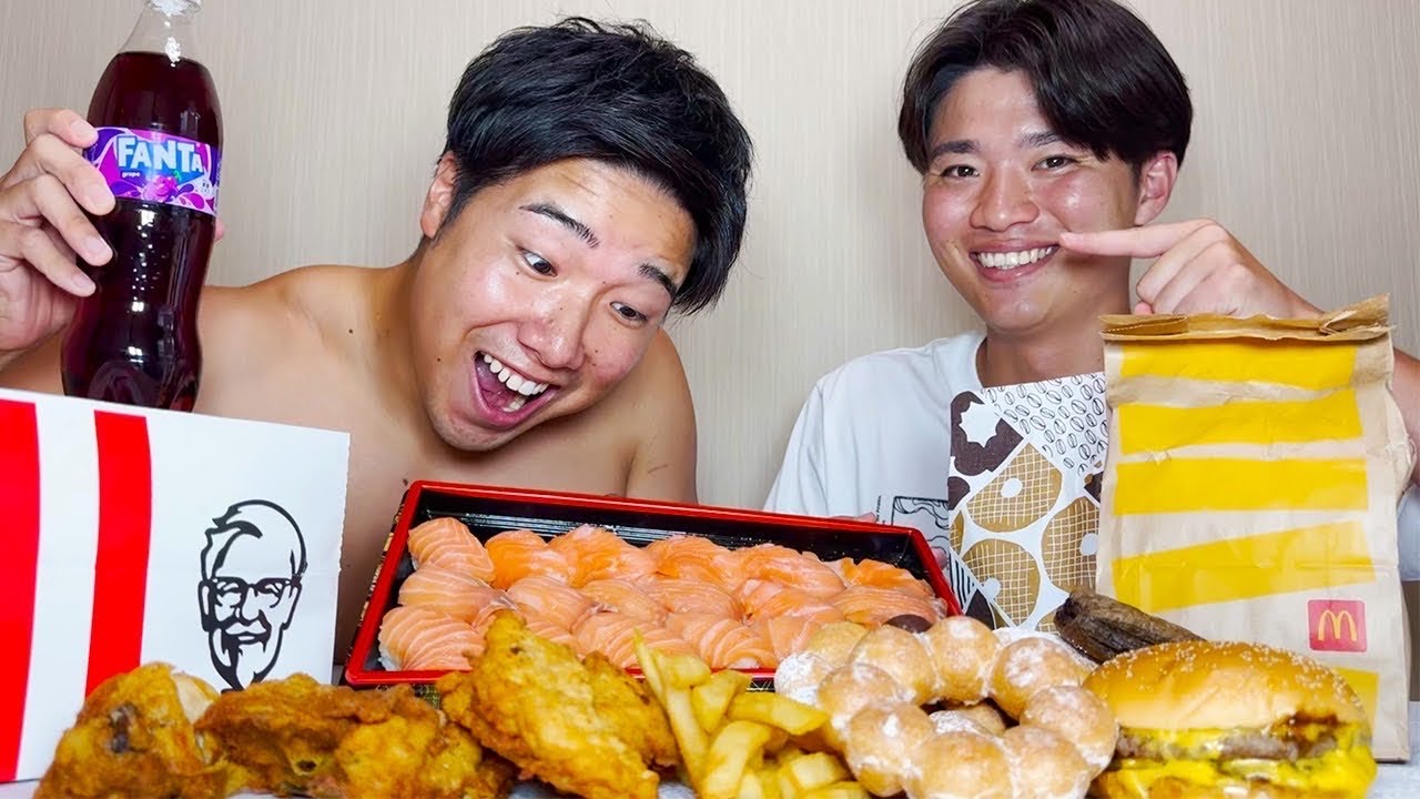 減量始まる前にソウタの好きなものたらふく食べさせてみた