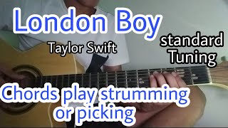 Taylor Swift - London Boy in the live lounge / Guitar chords /Guitar tutorial /