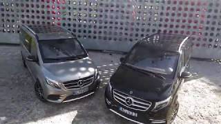 Comparison: Mercedes W447 V class x 2 NOREV 1:18
