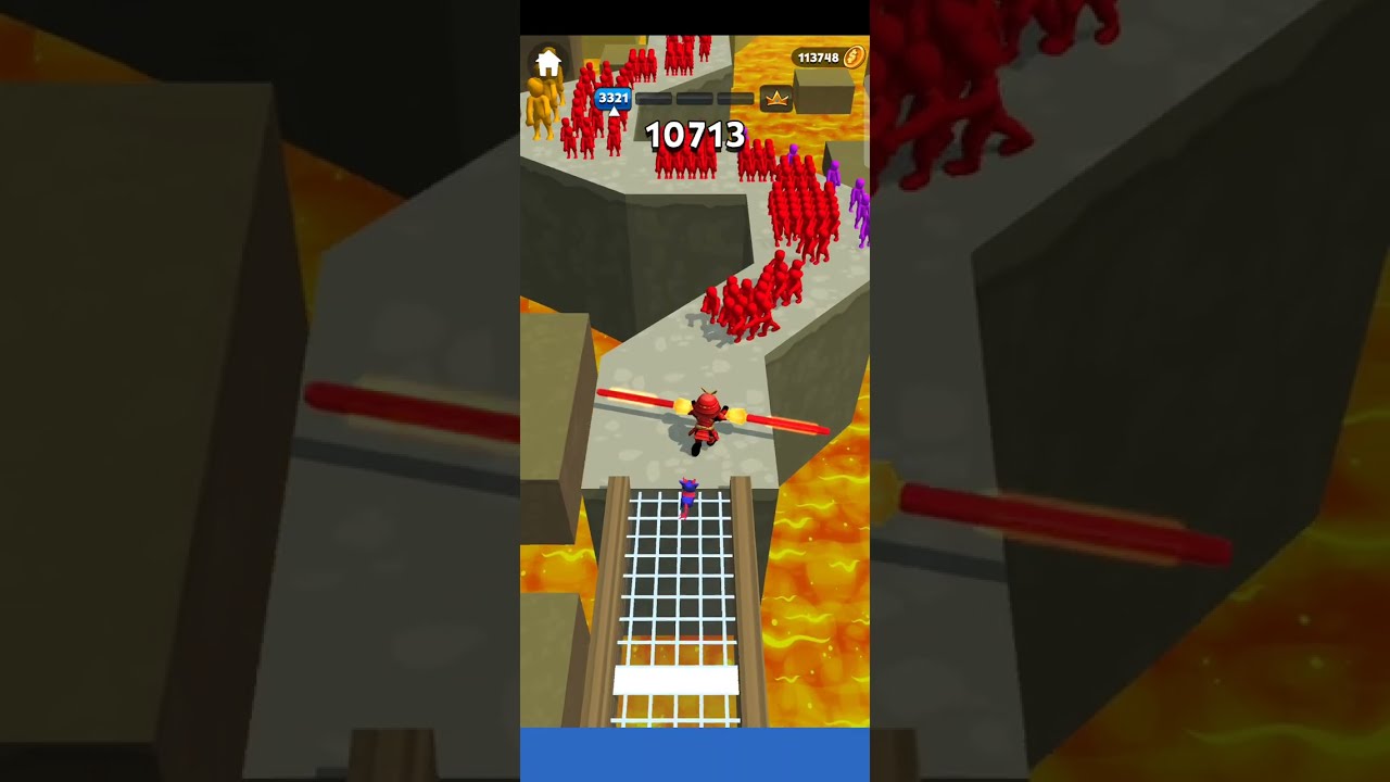 25 Minutes Non-Stop Action Gameplay 🔥 Crowd Fight Game@meenu08kid