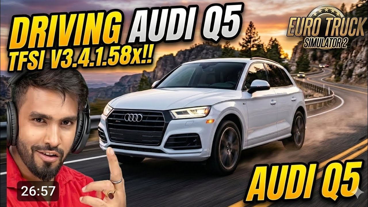 Driving Audi Q5 TFSI V3.4.1.58x!!