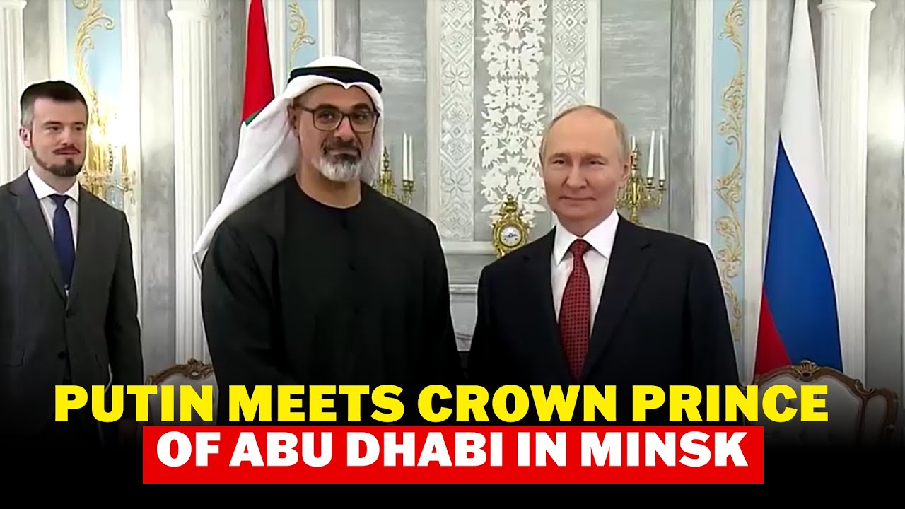 Russian prez Putin meets crown prince of Abu Dhabi on sidelines of Eurasian Economic Forum in Minsk