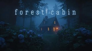 Hidden Forest Cottage at Night 🌙 Gentle Wind & Distant Birds | Peaceful Sleep Ambience