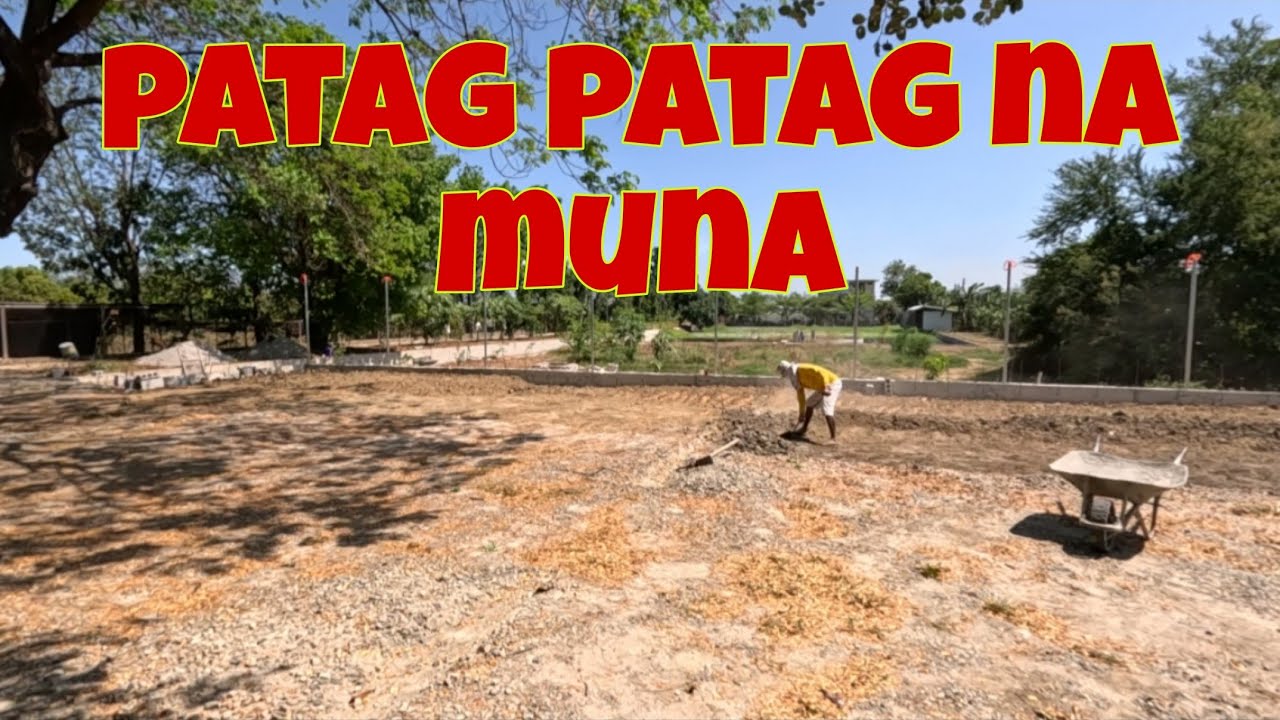 Pending muna ang pag semento ng parking | Pantayin na muna natin 