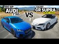 900hp Audi TT RS vs 700hp Toyota GR Supra Drag Race // THIS vs THAT