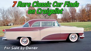 Vintage Beauties: 7 Rare Classic Car Finds on Craigslist for Sale by Owner!
