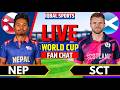 LIVE: NEP vs SCO, T20 World Cup | Live Cricket Match Today | Nepal vs Scotland Live | 2nd Innings