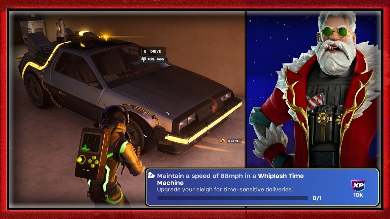 Maintain a Speed of 88mph in a Whiplash Time Machine