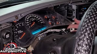 03-06 Silverado Sierra Avalanche Tahoe Suburban Yukon Gauge Cluster Speedometer Removal For Repair