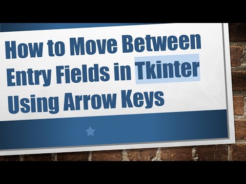 How to Move Between Entry Fields in Tkinter Using Arrow Keys