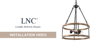 LNC drum chandelier