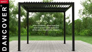 CosyLifeStyle Pergola Gazebo San Pablo from Dancover: Assembly montage video