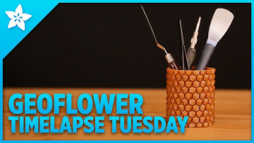 Geoflower - Timelapse Tuesday #3dprinting #adafruit