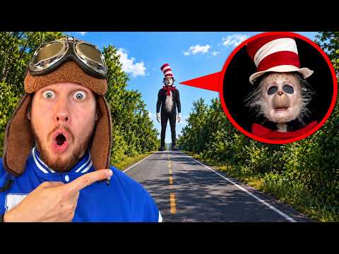MR.HAT found CAT HAT by DRONE! SLIDE EATER vs CAT IN THE HAT IN REAL LIFE!