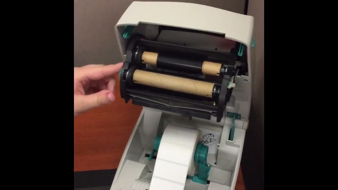 Mindware Installing the Ribbon in a Zebra Printer YouTube