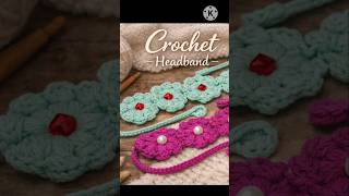 Easy Crochet Headband Step by step tutorial #shorts