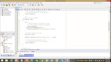 Producer-Consumer solution using Semaphores in Java : Demonstration