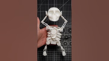 3D Printed motorized dancing skeleton