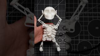3D Printed motorized dancing skeleton