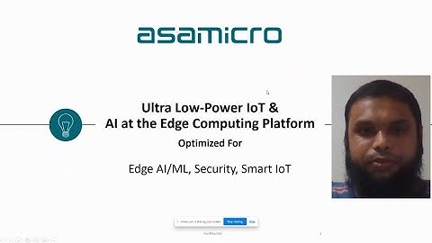 RISC-V Vietnam 2020: 1410 ASA RISC-V Processor Optimized For Edge AI/ML, Security, Smart IoT Sensors