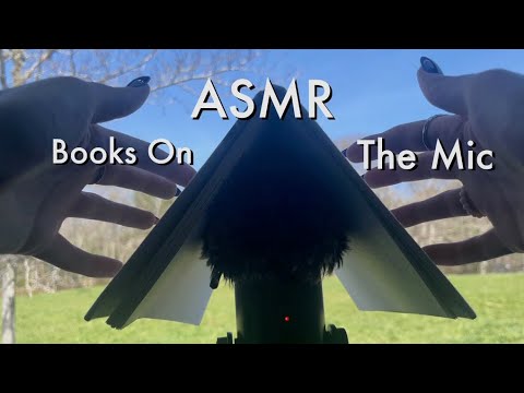 ASMR Tapping & Scratching Books On The Mic Outside! No Talking