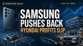 Samsung s Apple Defiance MLCC Wins and Hyundai s Profit Slide July 24 2026