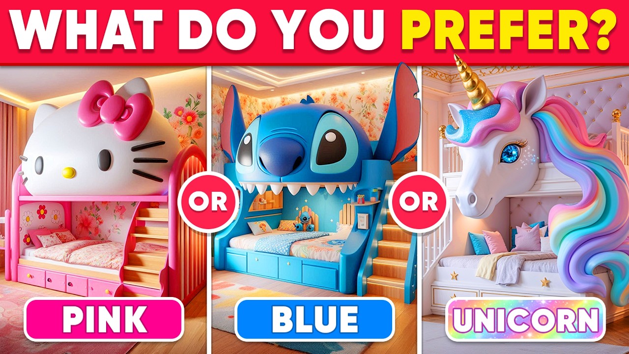 Would You Rather - PINK🎀 or UNICORN 🦄 or BLUE 💙 | Luxury Edition | Daily Quiz