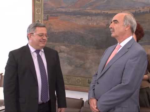 საბერძნეთის პარლამენტის თავმჯდომარესთან შეხვედრის კადრები