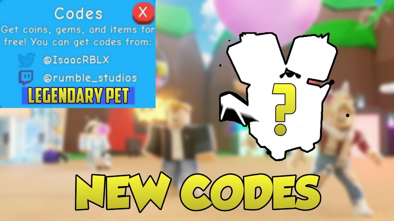 bubble-gum-simulator-new-codes-2019-legendary-pet-youtube