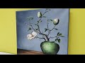 Flower Vase Acrylic Painting for Beginners | Step-by-step tutorial | Relaxing