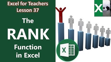 THE RANK FUNCTION | Excel for Teachers | Carlo Excels