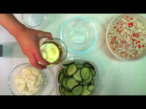 Fresh Japanese Cucumber Crab Side Salad Recipe