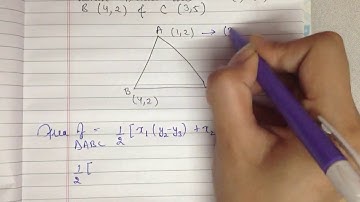 Area of triangle when coordinates of vertices are given || coodinate Geometry || both formulas