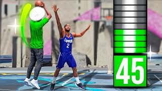 Can you shoot on NBA 2K24 with a 45 3 Point Rating?