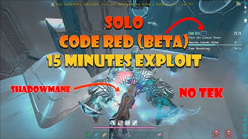 CODE RED (BETA) EXPLOIT IN HALF THE TIME - Shadowmane Exploit - ARK: GENESIS 2