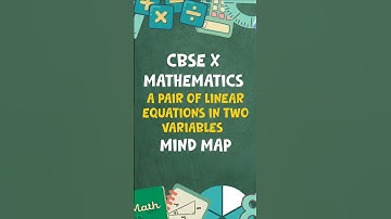 CBSE X | MATHEMATICS | A PAIR OF LINEAR EQUATIONS IN TWO VARIABLES | MIND MAP