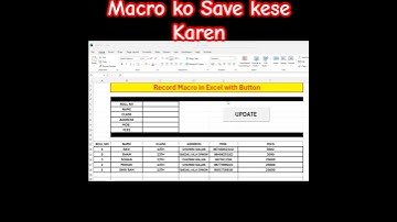Record Macro in Excel  || Save Macro in Excel #excel #excelcalculations #education #excelformula