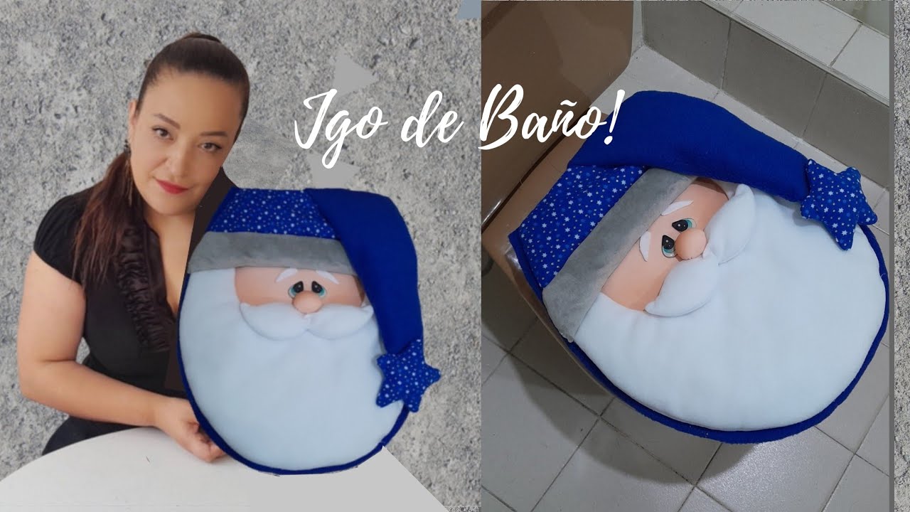 LINDOS FORROS NAVIDEÑOS para decorar tu baño / JUEGO DE BAÑO! Moldes.