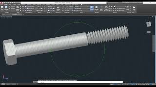Autocad 3D, how to drawing bolt