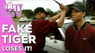 Fake Tiger Woods goes OFF at the driving range! | Best of The Footy Show