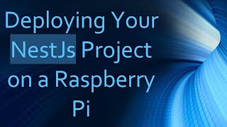 Deploying Your NestJs Project on a Raspberry Pi
