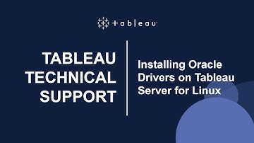 How to Install an Oracle Driver on Tableau Server for Linux