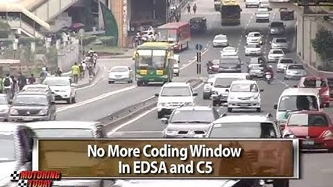No More Coding Window In EDSA And C5 - Motoring News