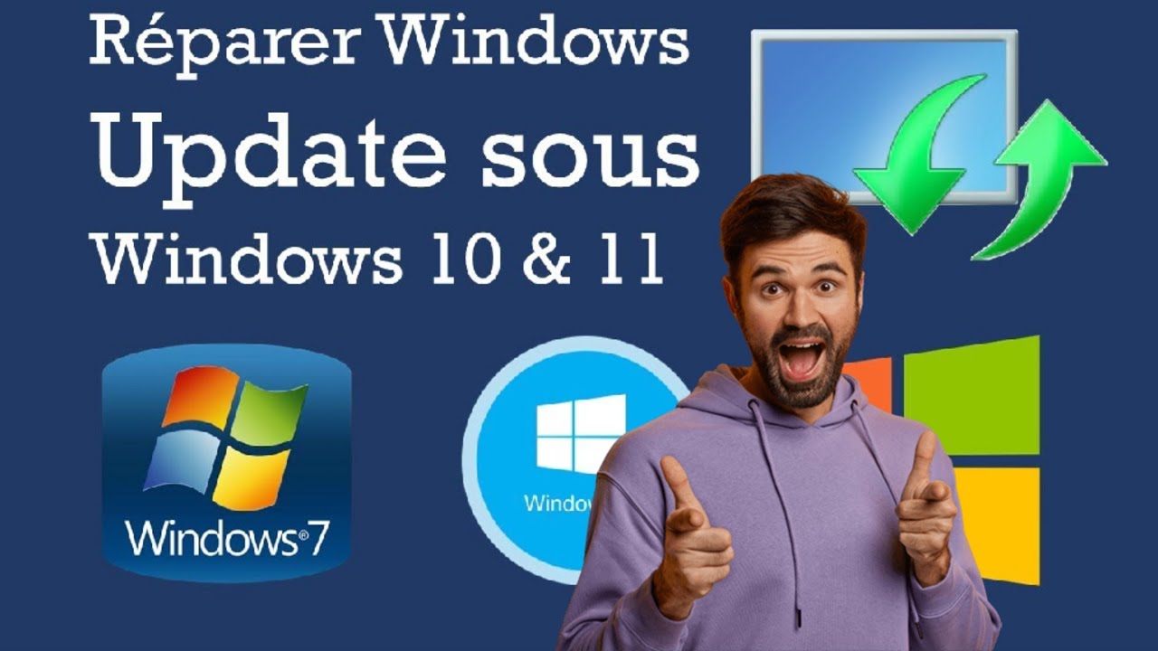 Réparer Windows Update sous Windows 10 & 11 - YouTube