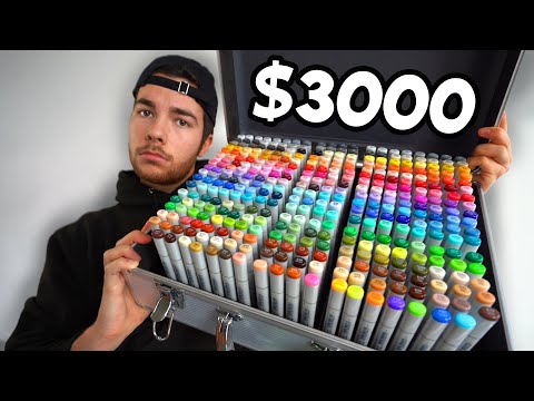 I Bought The World's Most Expensive Markers 👏👏 [MARKER REVIEW #7]