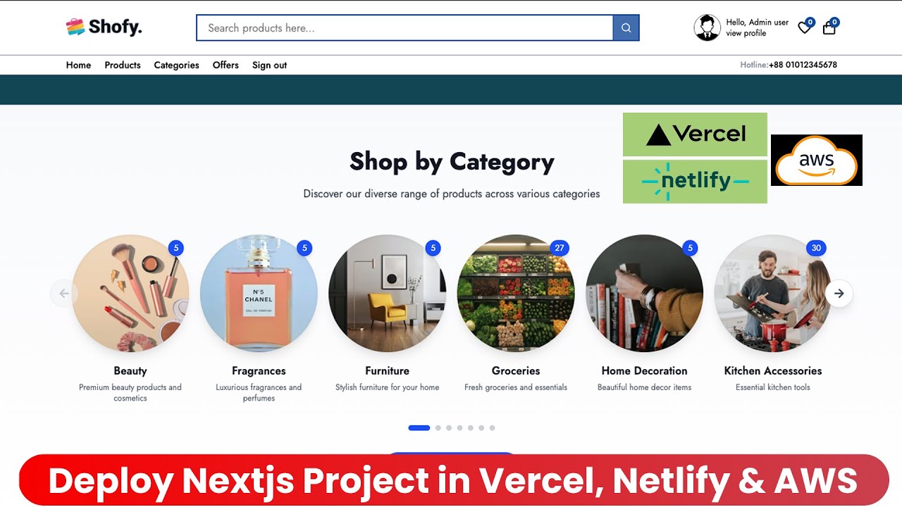 Deploy Your Next.js E-commerce App to Vercel, Netlify & AWS with Proper Credentials